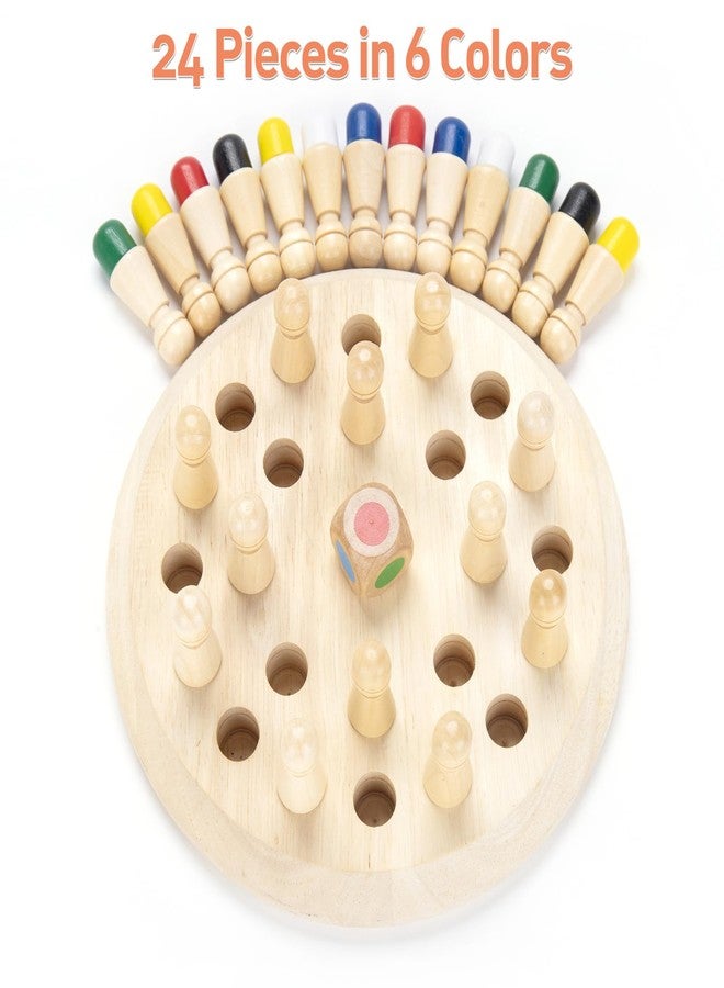 Hirger Wooden Memory Chess Matching Game: Family Board Games for Kids and Adults, Montessori Preschool Learning Educational Toy, Birthday Gift for Age 3 4 5 6 7 8+ Boy Girl, Christmas Stocking Stuffers - Image 4